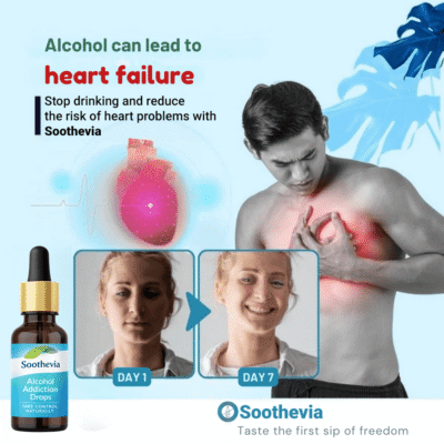Soothevia Alcohol Addiction Drops in dropper bottle