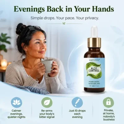 Soothevia® botanical supplement in dropper bottle